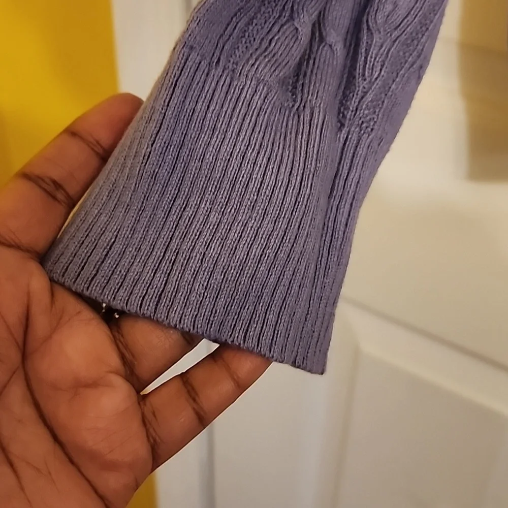 Eddie Bauer Scoop Neck Cable Knit Cardigan Sweater - Picture 3 of 8